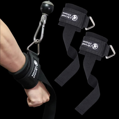 1Pair Adjustable Wrist Cuffs Weightlifting Straps with Ring,Premium Padded Straps for Cable Machine Workout for Weightlifting